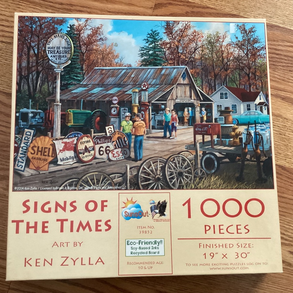 SunsOut 1000 Piece " Signs of the Times "  Jigsaw Puzzle